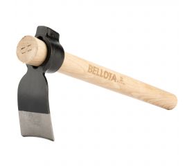 Azada forjada pequeña con sistema antigiro y martillo en el ojo / HOE242W