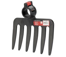 Rastrillo de 6 puntas, con sistema antigiro para remover y esparcir tierra / PRK5754P