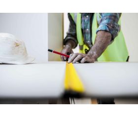 Flexómetro bimaterial de acero inoxidable para trabajos de medición / 50013