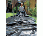 Lámina negra de PVC bobina - 0,8 mm. - 25 x 6 m.