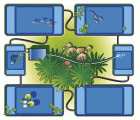 Estaque prefabricado QUADRA C2” - 2,66 m2 - 1.500 l. - 225 x 118 x 70 cm. | 1311002