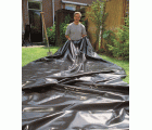 Lámina negra de PVC bolsa - 0,5 mm. - 3 x 4 m.