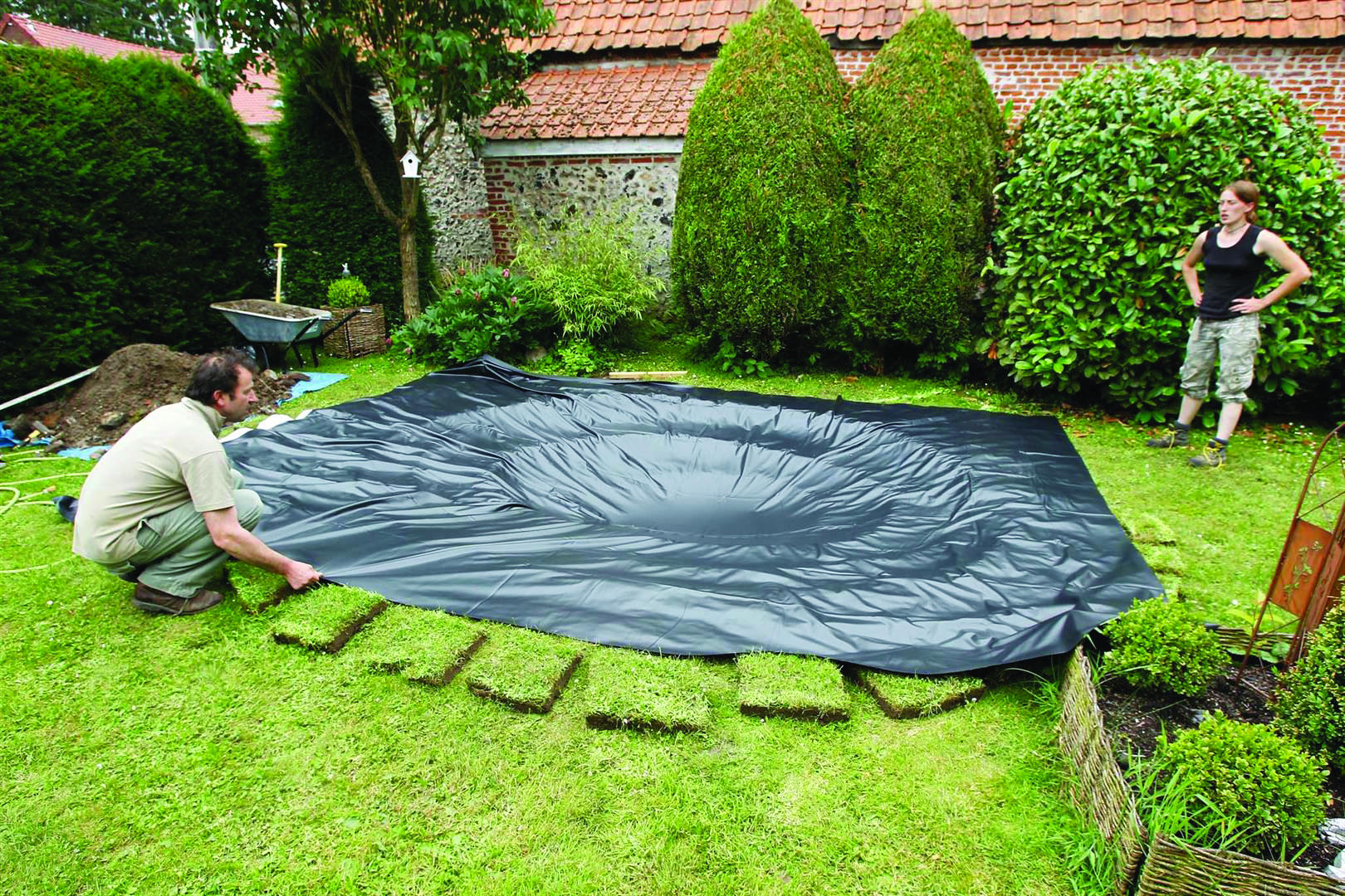 Lámina negra de PVC bolsa - 0,5 mm. - 6 x 8 m. | 1331971