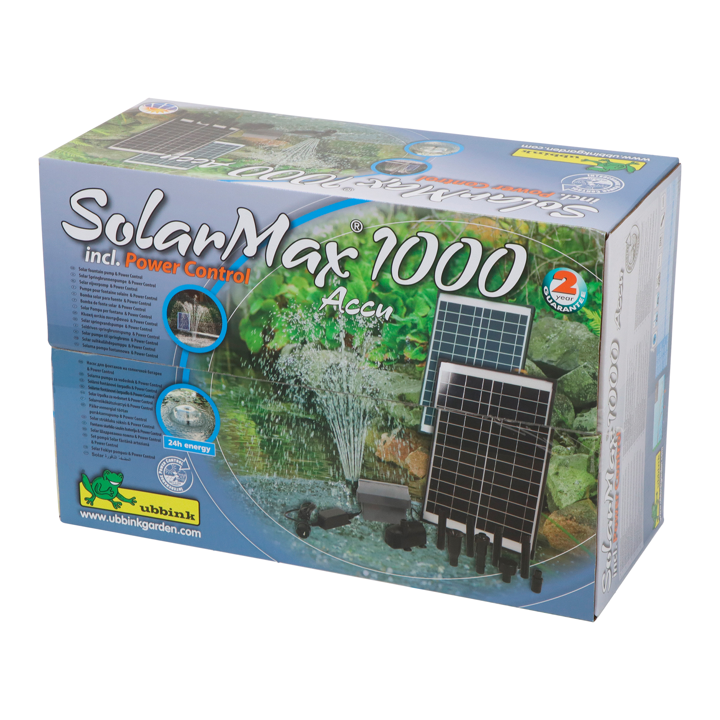 Bomba solar para estanque - Set Solarmax 1.000 Accu - 1.400 l/h. - 10 W - 780 mA | 1351192