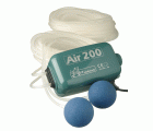 Bomba de oxigenación Air 200 - 2 mangueras 10 m. + 2 burbujas - 5 w/h.