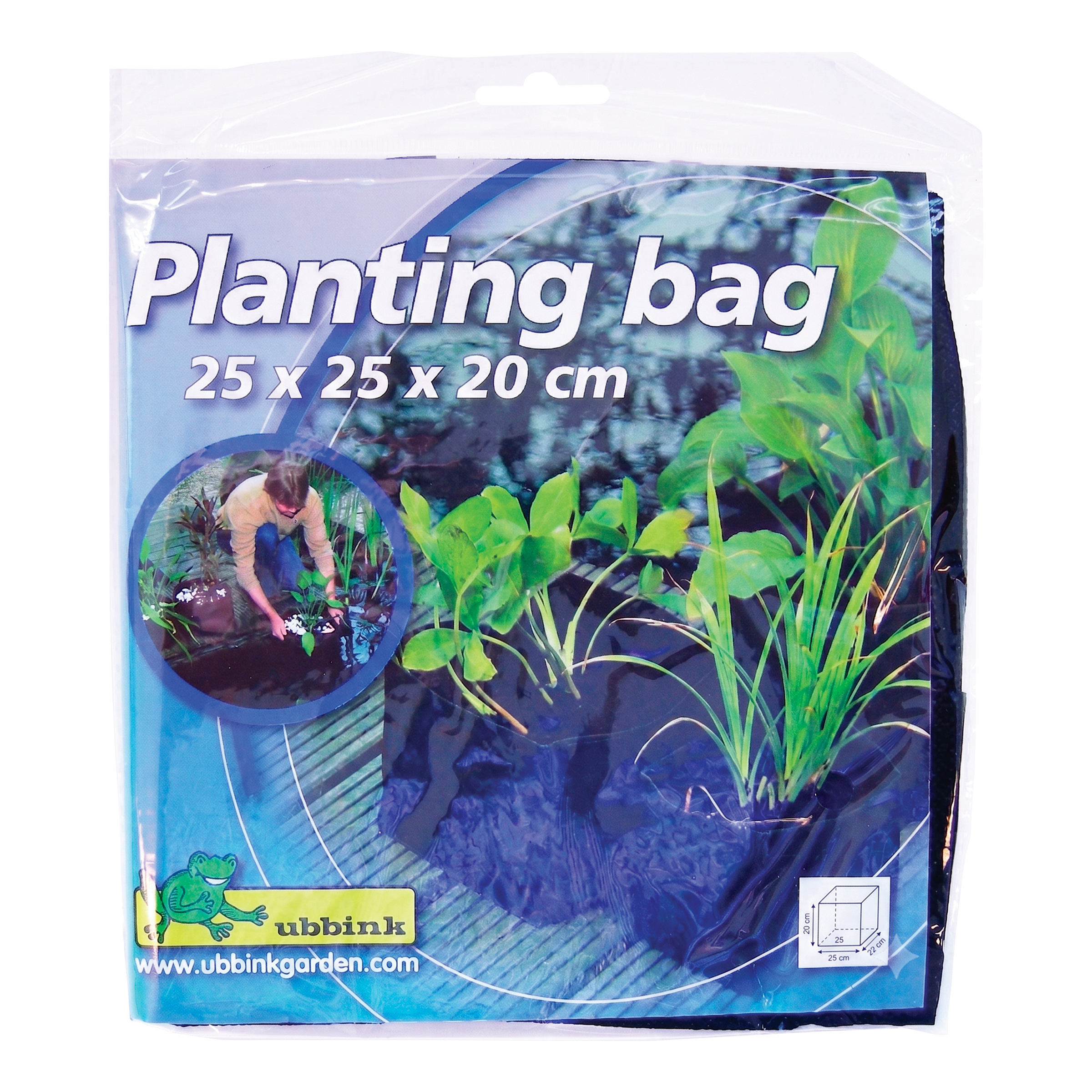 Bolsa cuadrada para el crecimiento de plantas acuáticas - 25 x 25 x 20 cm. | 1376156