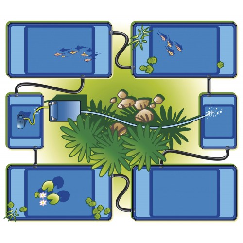 Estaque prefabricado QUADRA C2” - 2,66 m2 - 1.500 l. - 225 x 118 x 70 cm. | 1311002
