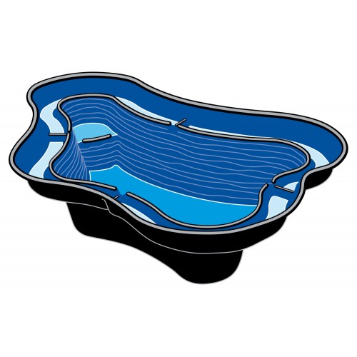 Estaque prefabricado “CALMUS S4” - 2,30 m2 - 530 l. - 215 x 145 x 50 cm. | 1311025