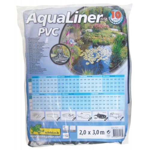 Lámina negra de PVC bolsa - 0,5 mm. - 2 x 3 m.