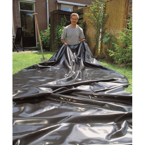 Lámina negra de PVC bolsa - 0,5 mm. - 2 x 3 m.