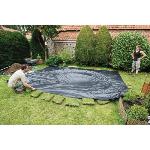 Lámina negra de PVC bolsa - 0,5 mm. - 2 x 3 m.
