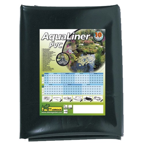 Lámina negra de PVC bolsa - 0,5 mm. - 6 x 7 m.