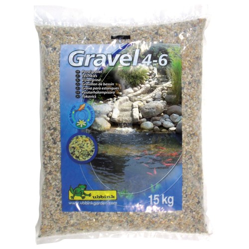 Grava - Para cubrir los bordes y reducir la aparición de algas - 15 Kg.