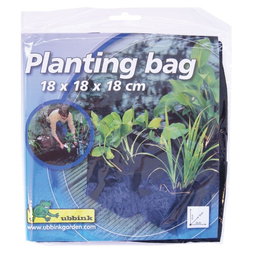 Bolsa cuadrada para el crecimiento de plantas acuáticas - 18 x 18 x 18 cm.
