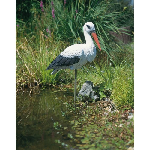 Animal decorativo para estanque - Cigüeña - 80 cm.