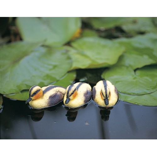 Animal decorativo para estanque - Patito amarillo - 9 cm.