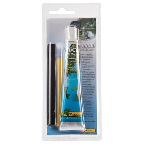 Kit de reparación de estanques - adhesivo + espátula + cinta PVC (parches)