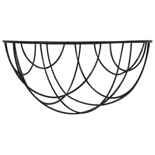 Cesto colgante metálico plastificado - redondo - Ø 30 x 16 cm. - gris | 6070102