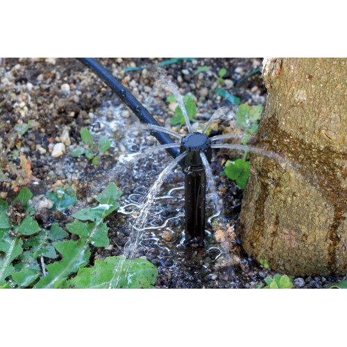 Gotero SPIDER-R con estaca - Caudal regulable 0 - 70 l/h. - Desmontable