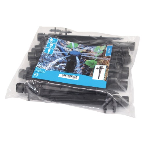 Gotero SPIDER-R con estaca - Caudal regulable 0 - 70 l/h. - Desmontable