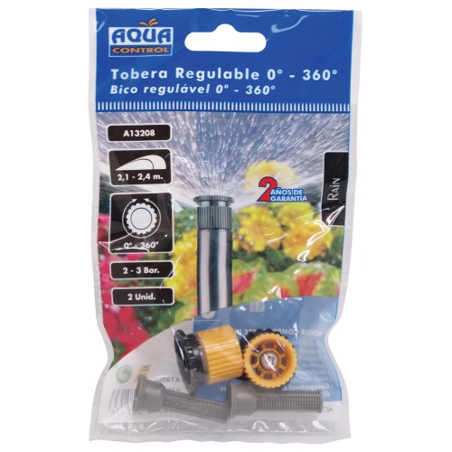 Tobera (estándar) Aqua Control  Regulable 0º - 360º - 2,4 m. | A13208