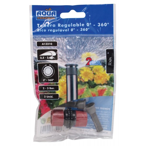 Tobera (estándar) Aqua Control  Regulable 0º - 360º - 3,0 m. | A13210