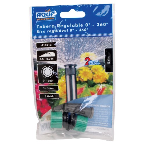 Tobera (estándar) Aqua Control  Regulable 0º - 360º - 3,6 m. | A13212