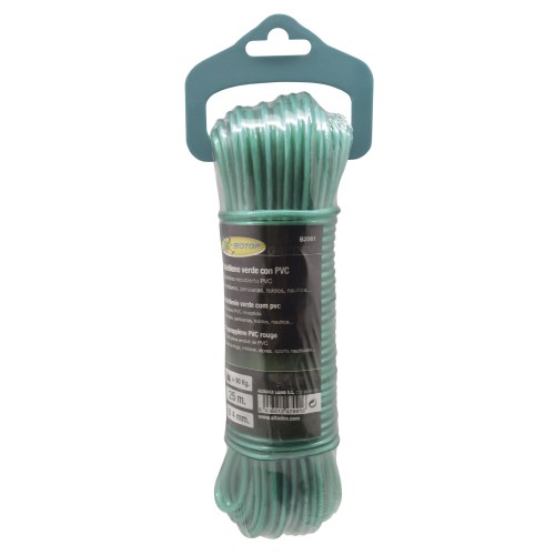 Madeja polietileno recubierto PVC - 25m. - Verde | B2061