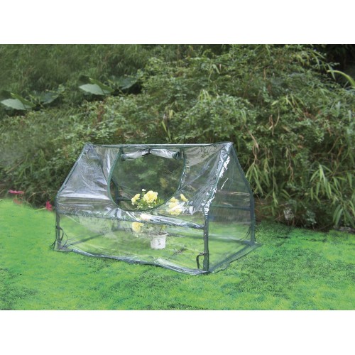 Mini invernadero con estructura de acero plastificado y funda de PVC - 60 x 100 x 60 cm. - 1 ventana | B2073