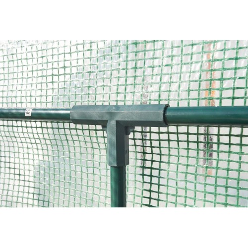 Invernadero con estructura de acero plastificado y funda de polietileno - 200 x 78 x 200 cm. | B2075