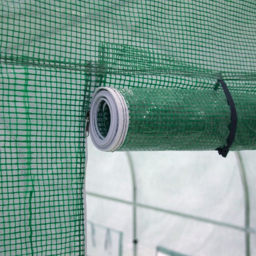 Invernadero con estructura de acero plastificado y funda de polietileno - 200 x 78 x 200 cm. | B2075