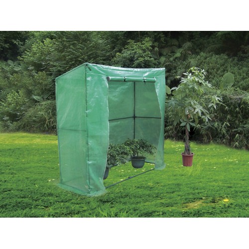 Invernadero con estructura de acero plastificado y funda de polietileno - 200 x 78 x 200 cm. | B2075
