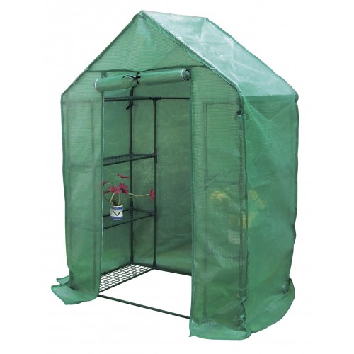 Invernadero con estructura de acero plastificado y funda de polietileno - 143 x 73 x 195 cm. - 4 bandejas | B2076