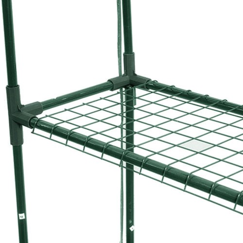 Invernadero con estructura de acero plastificado y funda de polietileno - 143 x 290 x 196 cm. - 6 bandejas | B2078