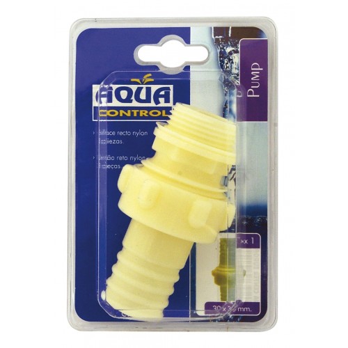Enlace recto 3 piezas macho - 1” x 25 mm.