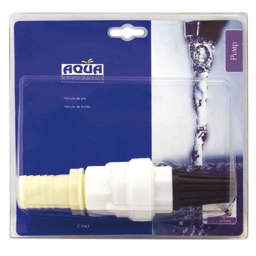 Válvula de pie con raccord - 1” x 30 mm.