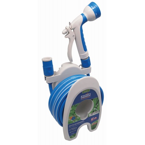 Kit carrito portamanguera + manguera + accesorios - 10 m. - Ø 8 mm.