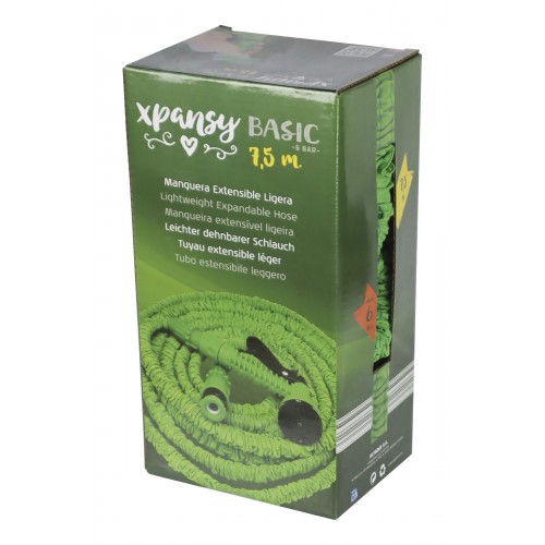 Manguera extensible “XPANSY HOSE”  Modelo “BASIC” - 6 Bar. - 7,5 m. - Ø 12 mm.