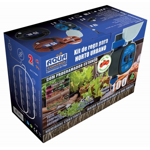 Kit de riego Gota a Gota para Huerto Urbano - 100 plantas