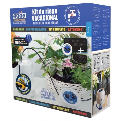 Kit de riego vacacional - Programador + Bomba + Accesorios | C4067