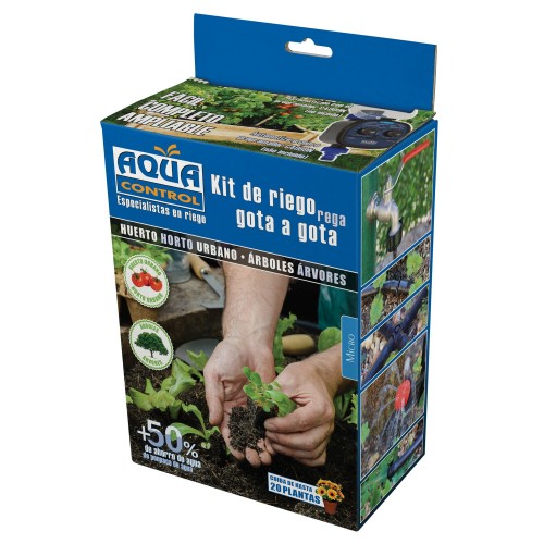 KIT DE RIEGO POR GOTEO 4 MM. 30 GOTEROS CON ESTACA + ACCESORIOS