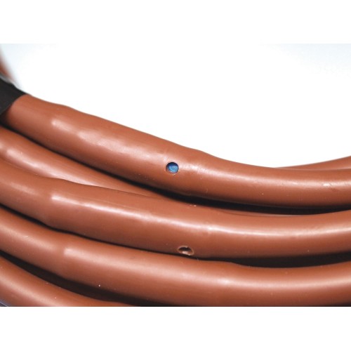 Tubería secundaria (microtubo) Ø 6 mm. de polietileno, marrón-15 m. c/goteros cada 15cm | C4190