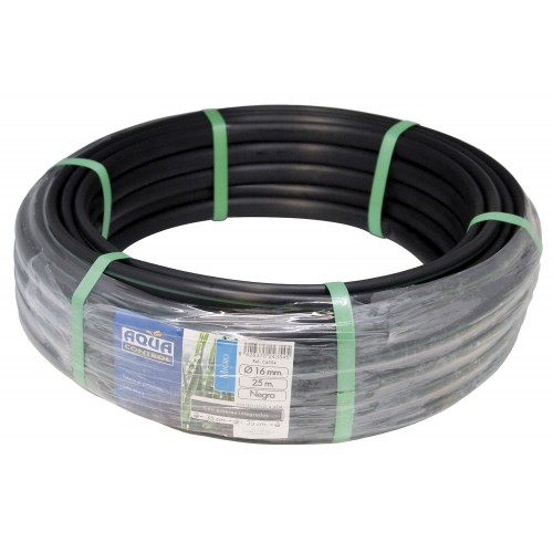 Tubería Ø 16 mm. de polietileno color negro - 25 m. - goteros integrados cada 35 cm. | C4354