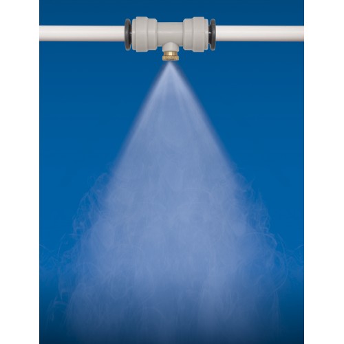 Unión automática 3/8” con tobera nebulizadora de latón  | C5104