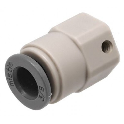 Tapón final automático 3/8” con tobera nebulizadora de latón | C5117