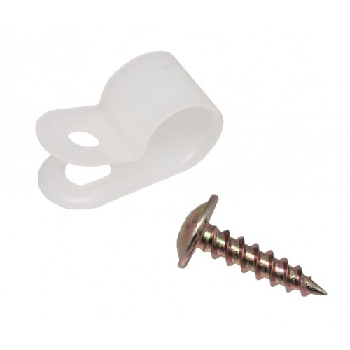 Clips + tornillos para sujección de tubería 3/8” | C5118