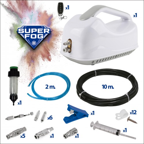 Kit completo SUPERFOG 0,25 l/h con accesorios - 5-10 m2 | C5325