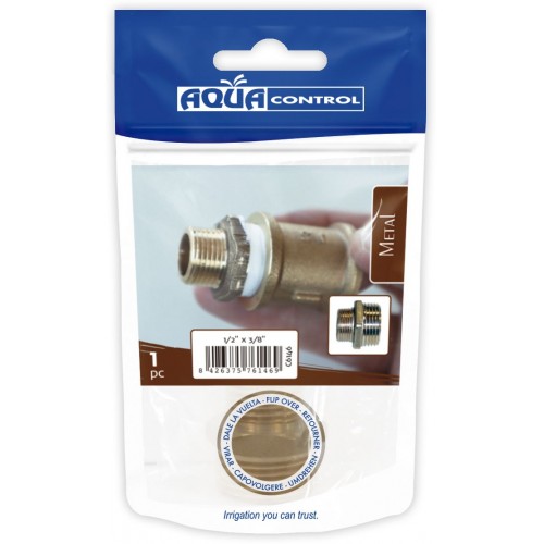 Machón Reducido de latón RM 1/2” - RM 3/8
