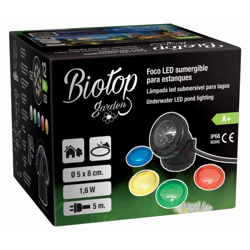Foco LED sumergible para estanque - modelo PL1LtED 12 LED