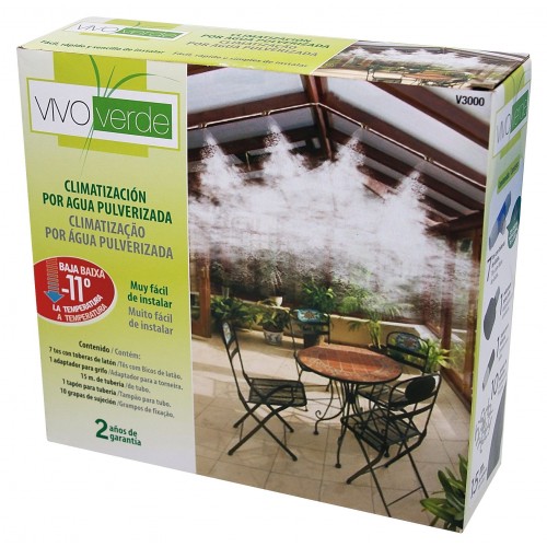 Kit 15 - 1/4" - Para terrazas y pérgolas - 15 metros de tubo + 7 emisores | V3000